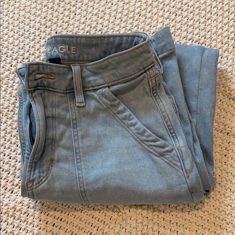 American Eagle Super High Rise Baggy Wide Leg